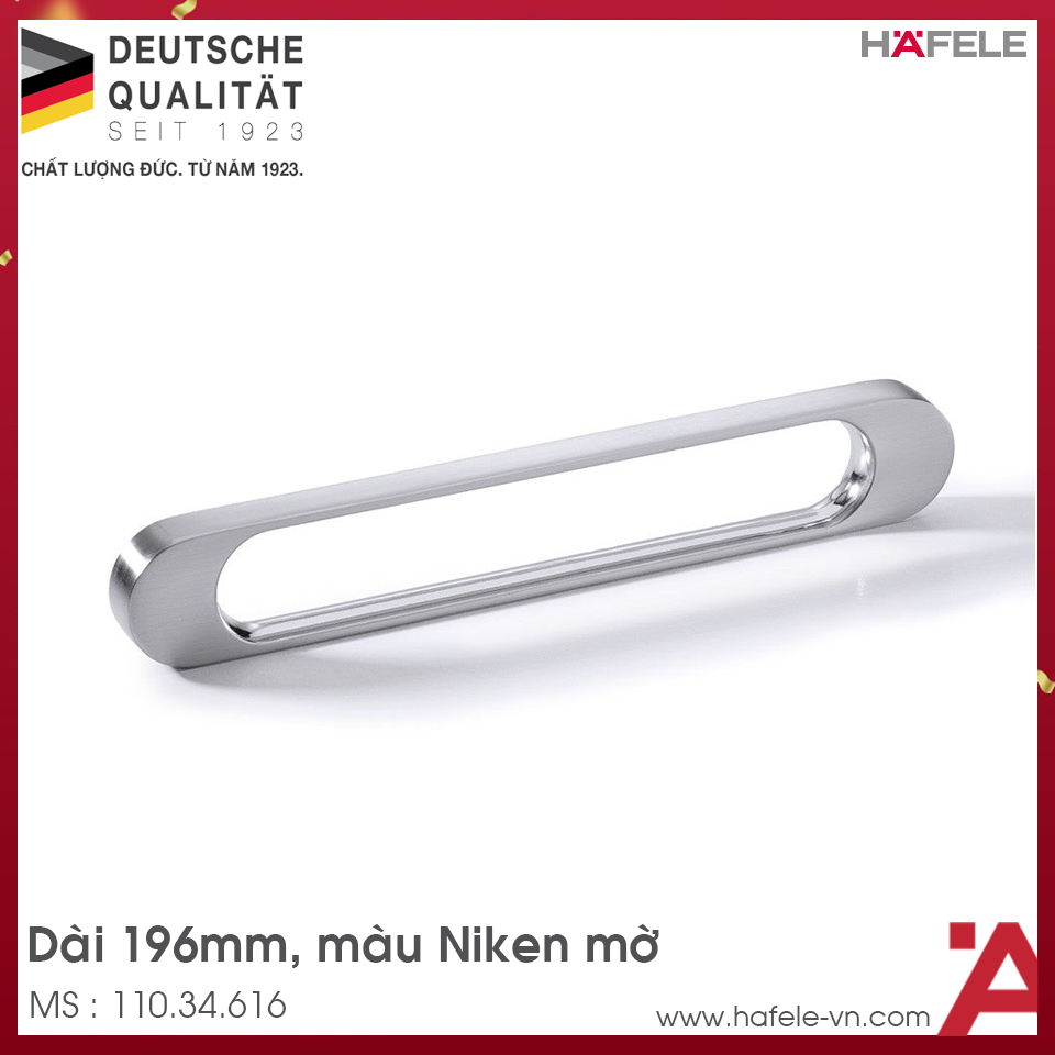 Tay Nắm Tủ 196mm H1315 Hafele 110.34.616