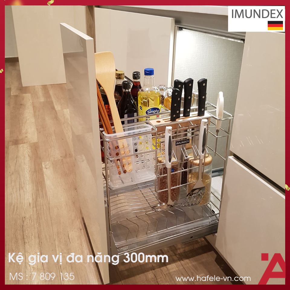 Kệ Gia Vị Đa Năng 300mm Imundex 7 809 135