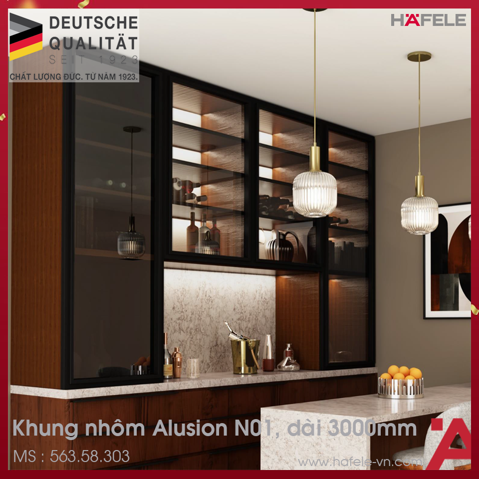 Khung Nhôm Alusion N01 Hafele 563.58.303