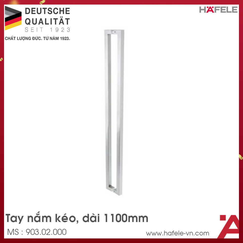 Tay Nắm Kéo Chữ H Dài 1.100mm Hafele 903.02.000