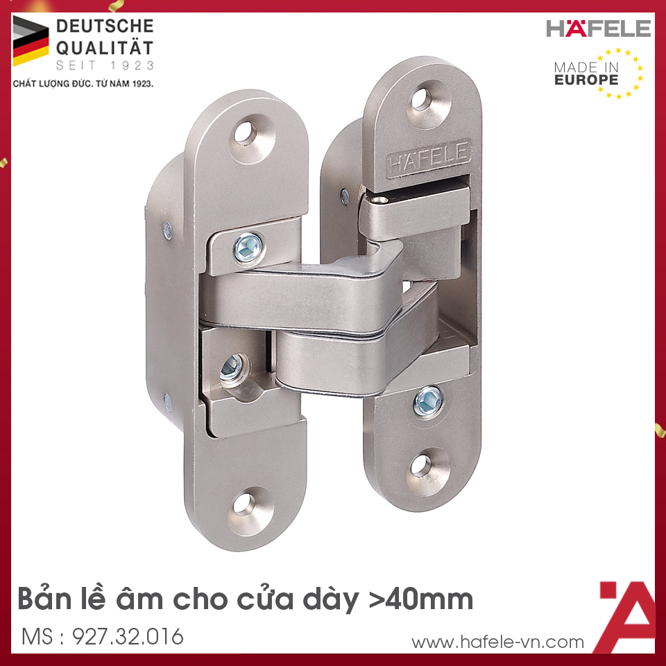 Bản Lề Âm Cửa Dày >40mm Hafele 927.32.016