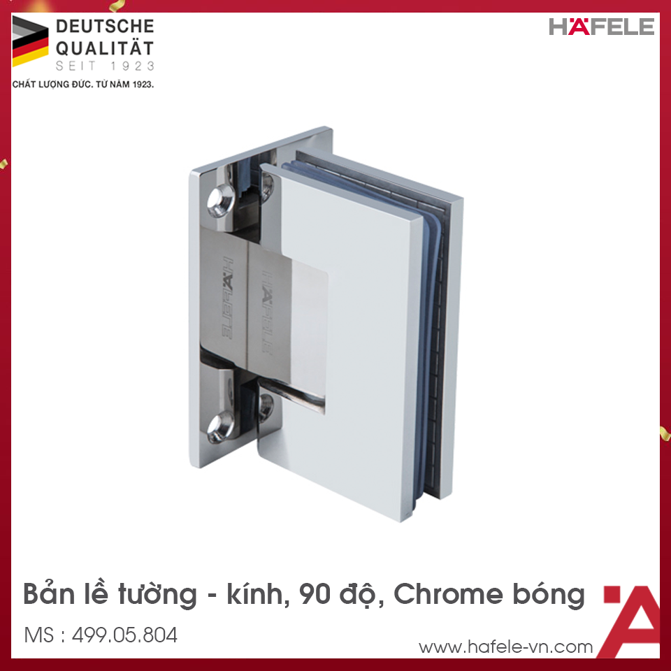 Bản Lề Cửa Phòng Tắm Kính 90° Hafele 499.05.804