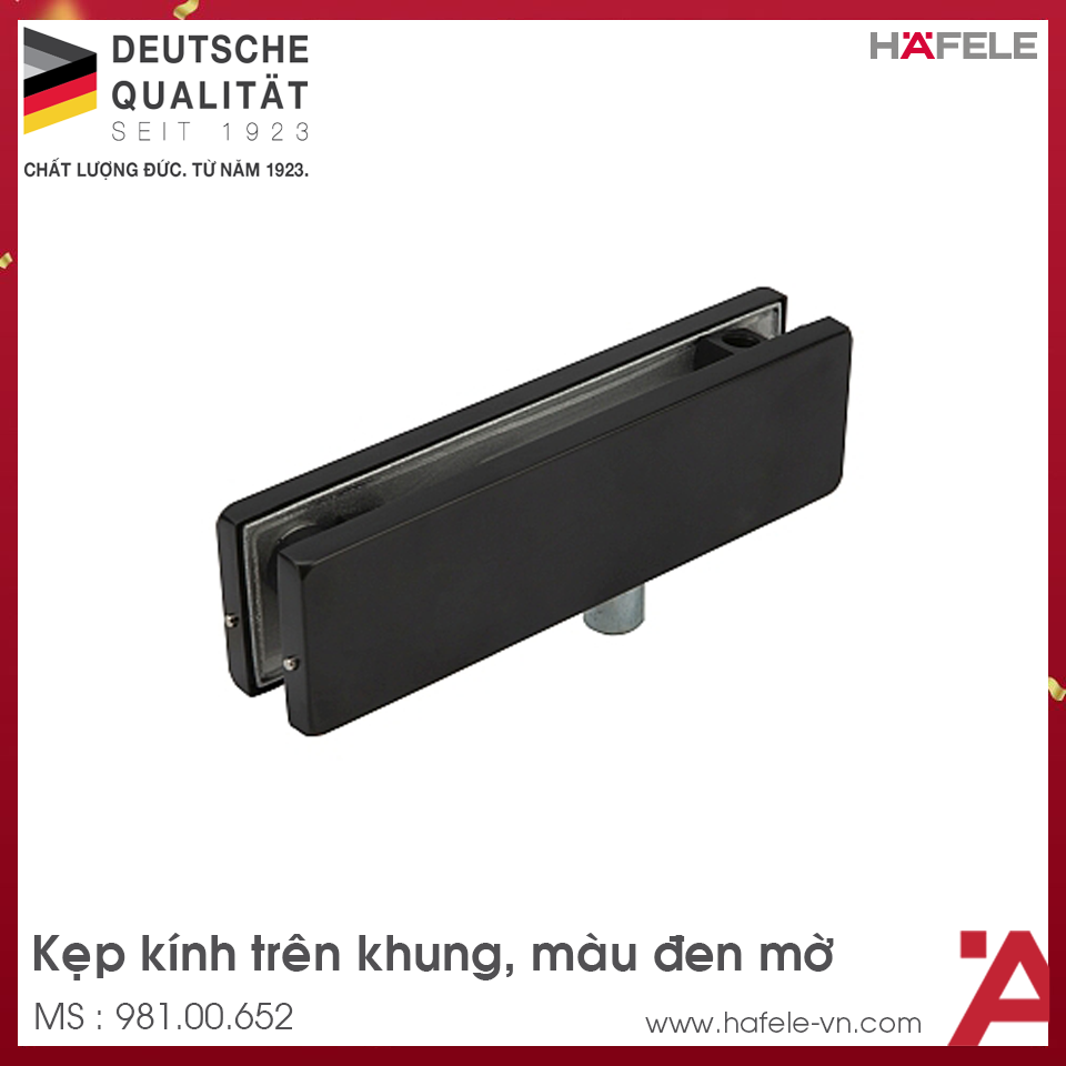 Kẹp Kính Trên Khung Màu Đen Hafele 981.00.652