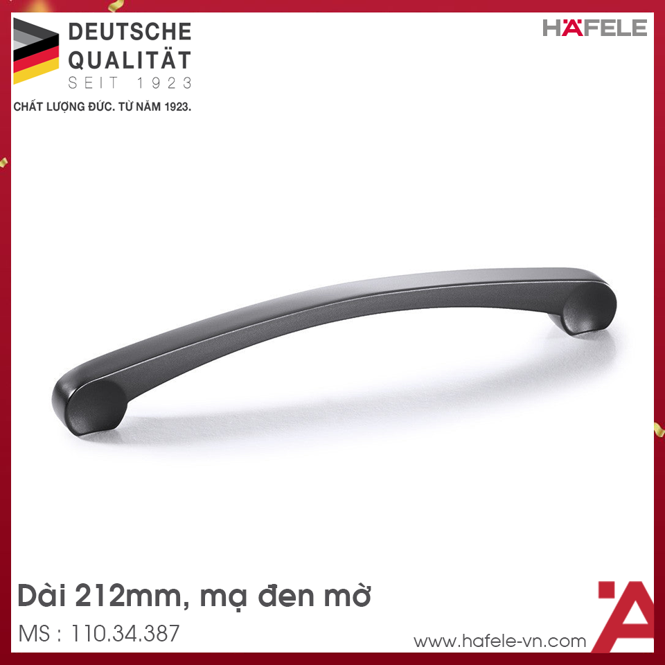 Tay Nắm Tủ 212mm H1325 Hafele 110.34.387