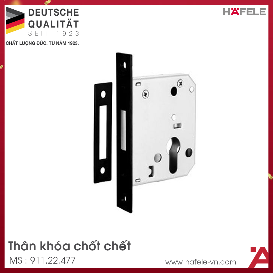 Thân Khóa Chốt Chết Hafele 911.22.477