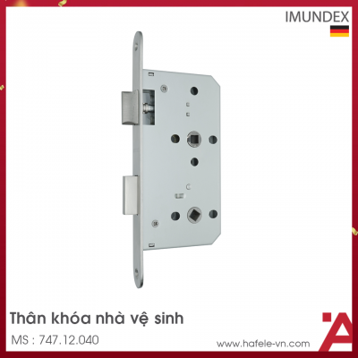 Thân Khóa Cửa Vệ Sinh C/C 72mm Imundex 747.12.040