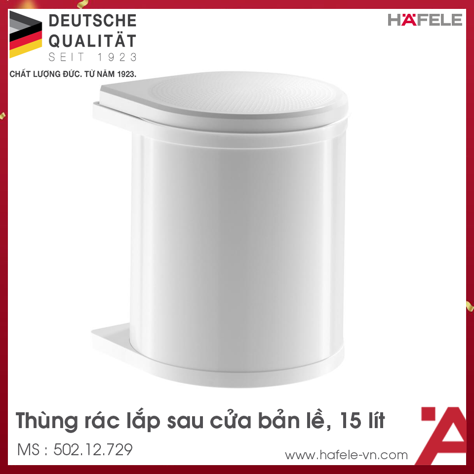 Thùng Rác Treo Sau Cửa Bản Lề Hafele 502.12.729