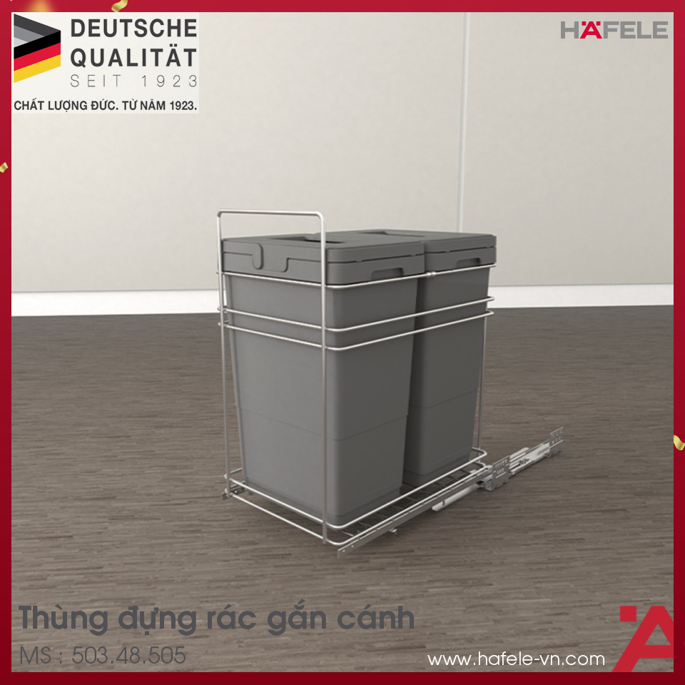 Thùng Rác Gắn Cánh Viola Hafele 503.48.505