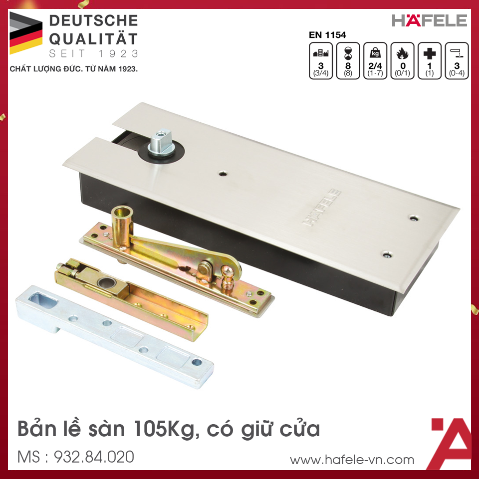 Bản Lề Sàn DCL41 EN3 105Kg Hafele 932.84.020
