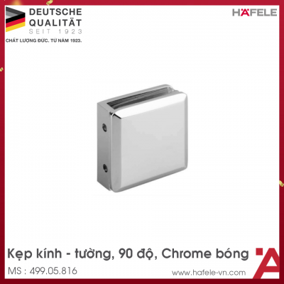 Kẹp Kính Phòng Tắm Kính 90º Hafele 499.05.816