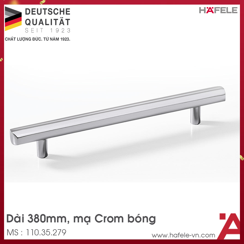Tay Nắm Tủ 380mm H1335 Hafele 110.35.279