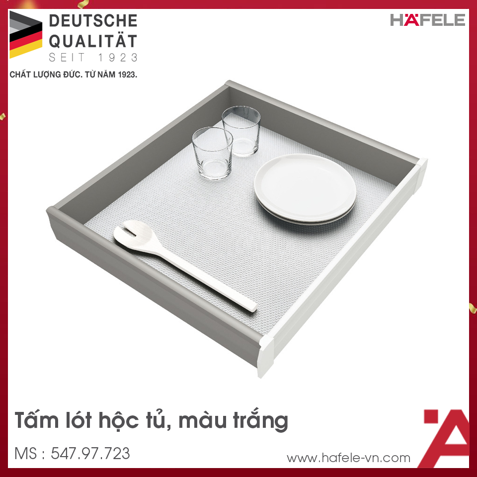 Tấm Lót Hộc Tủ Màu Trắng Hafele 547.97.723