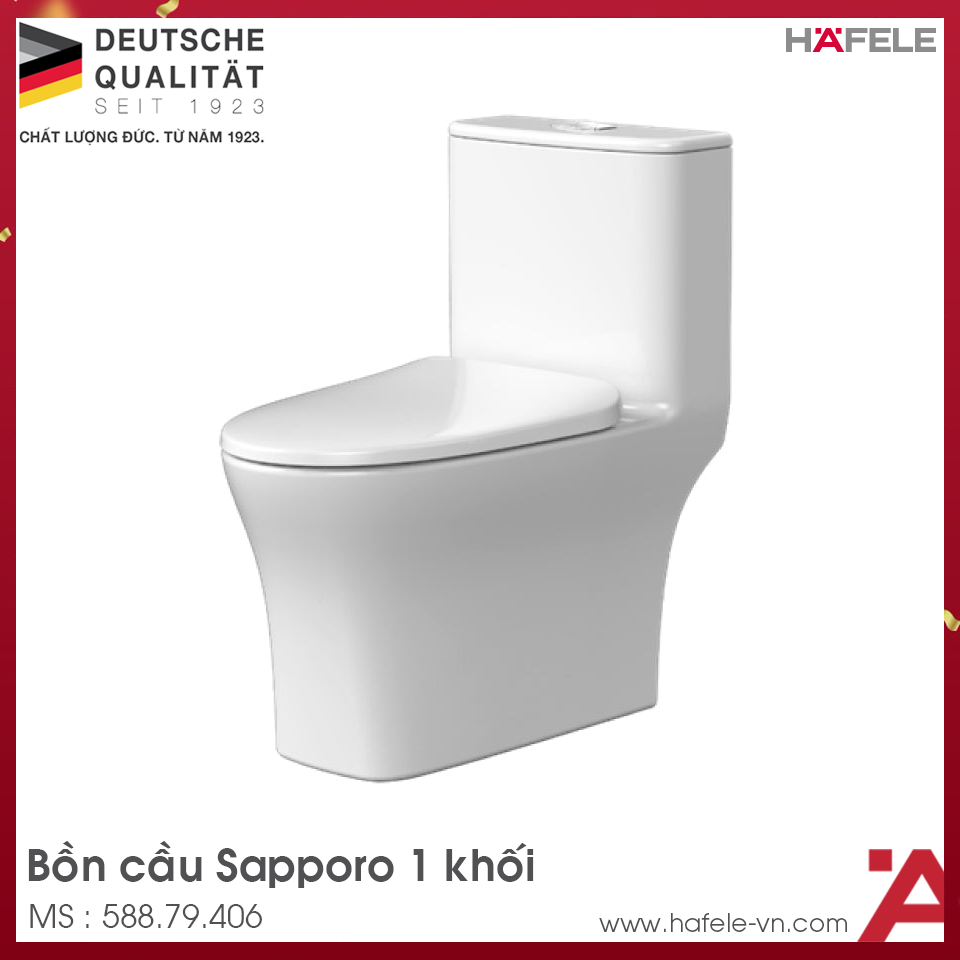 Bồn Cầu 1 Khối Sapporo Hafele 588.79.406