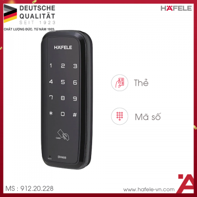 Khóa Điện Tử Cho Cửa Kính ER4400-TC Hafele 912.20.228
