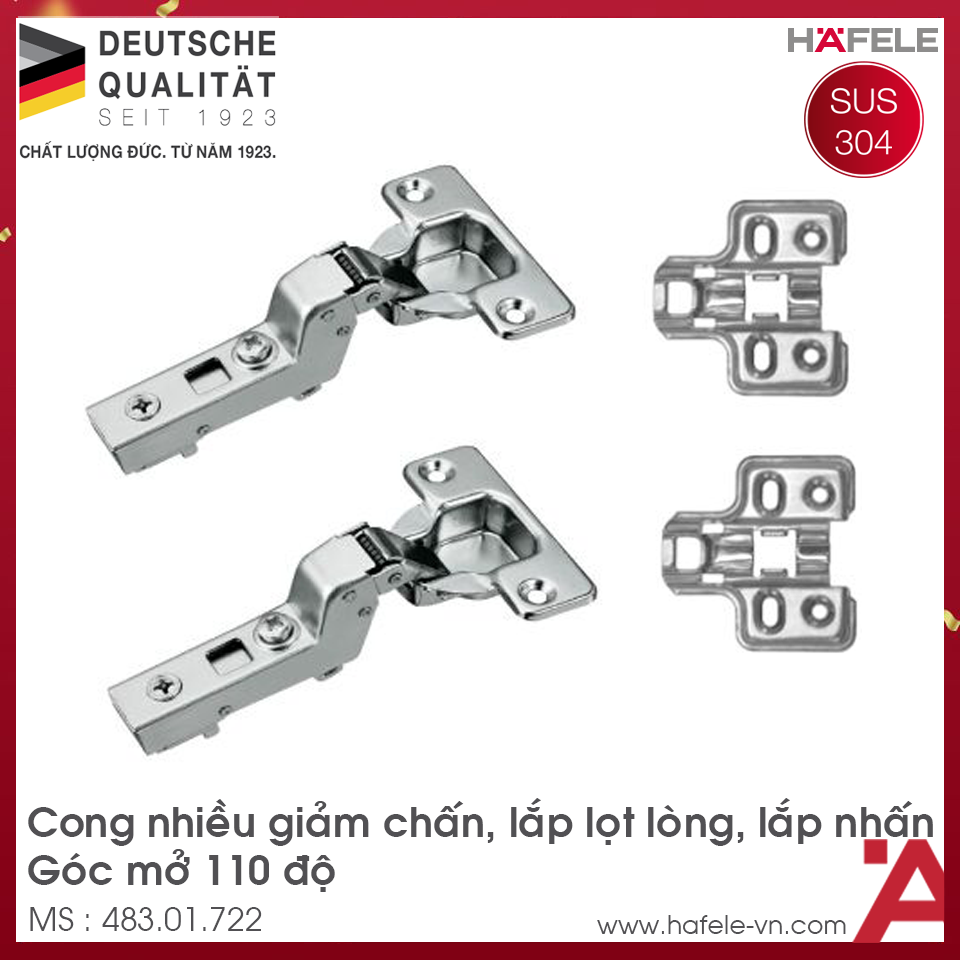 Bản Lề Lọt Lòng Metalla SM 110º DIY Hafele 483.01.722