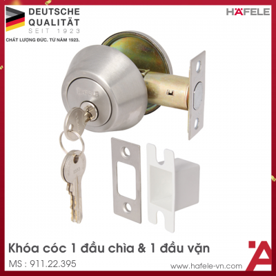 Khóa Cóc 1 Đầu Chìa 1 Đầu Vặn Loại Nhỏ Hafele 911.22.395