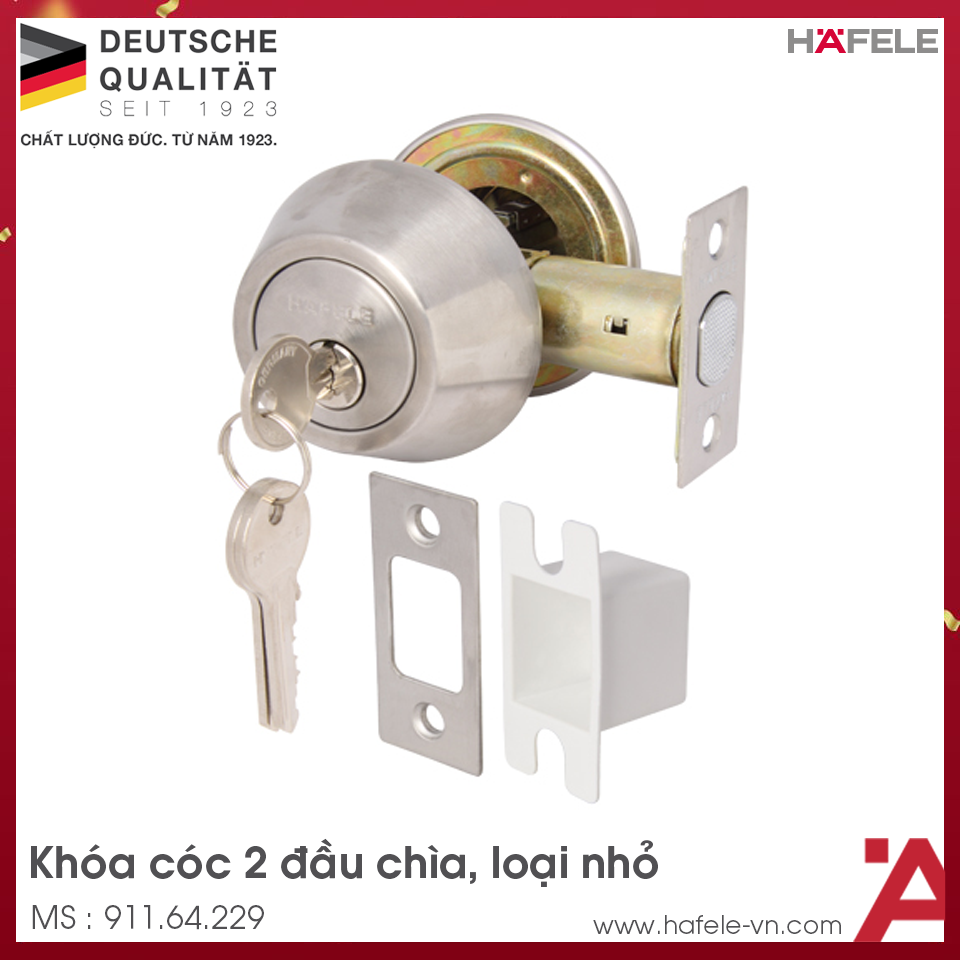 Khóa Cóc 2 Đầu Chìa Loại Nhỏ Hafele 911.64.229