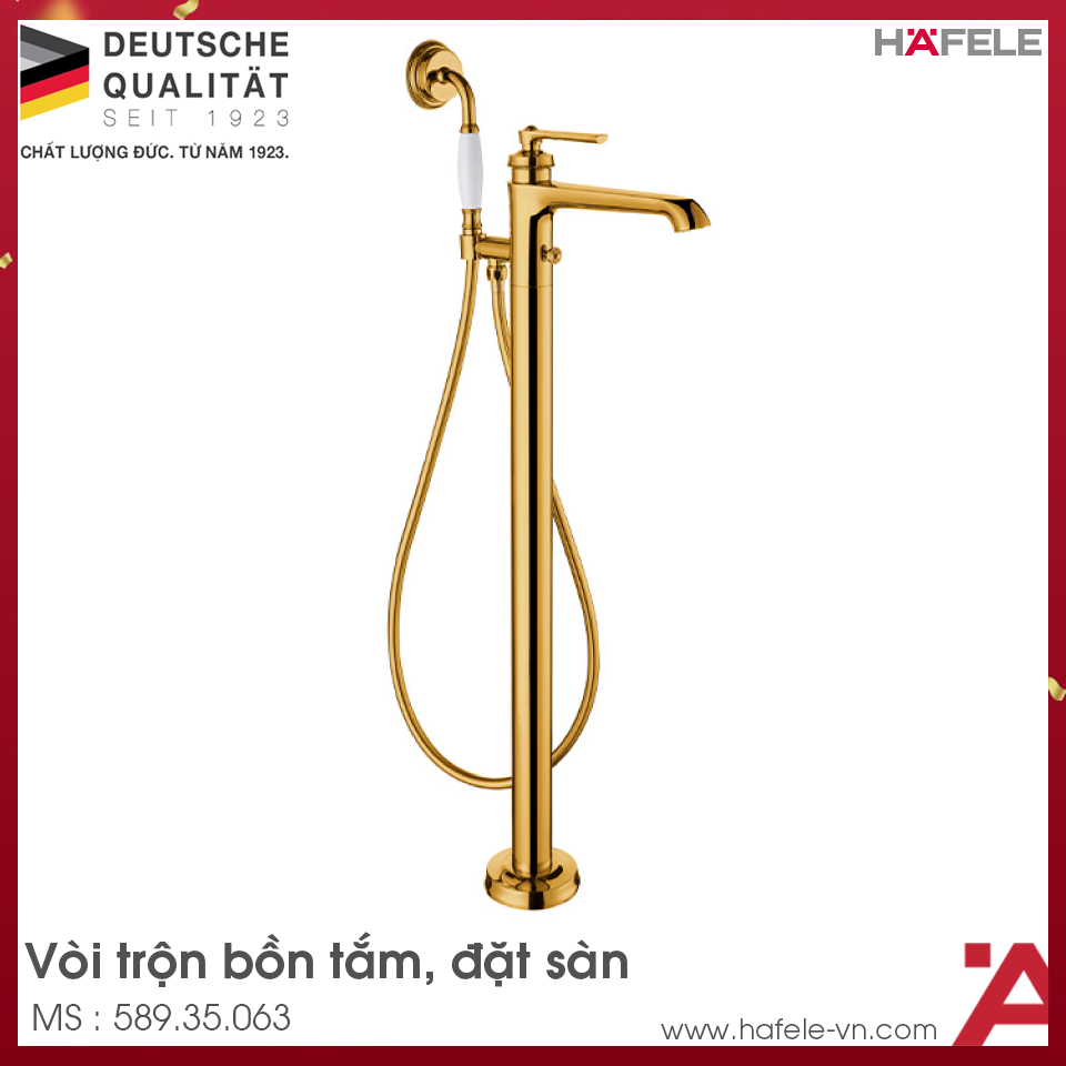 Bộ Trộn Bồn Tắm Đặt Sàn Kyoto Hafele 589.35.063