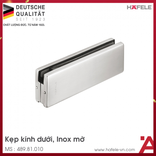 Kẹp Kính Dưới Inox Mờ Hafele 489.81.010