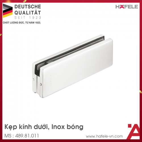Kẹp Kính Dưới Inox Bóng Hafele 489.81.011