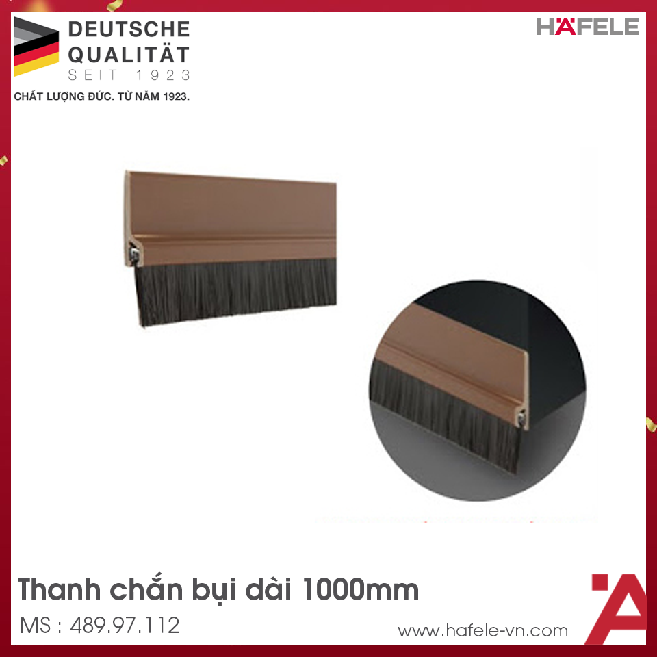 Thanh Chắn Bụi Dạng Chổi 1000mm Hafele 489.97.112