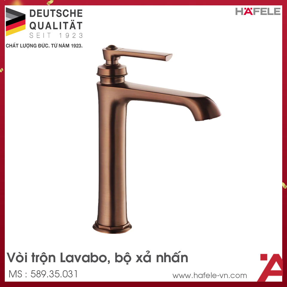 Vòi Trộn Kyoto 180 Bộ Xả Nhấn Hafele 589.35.031
