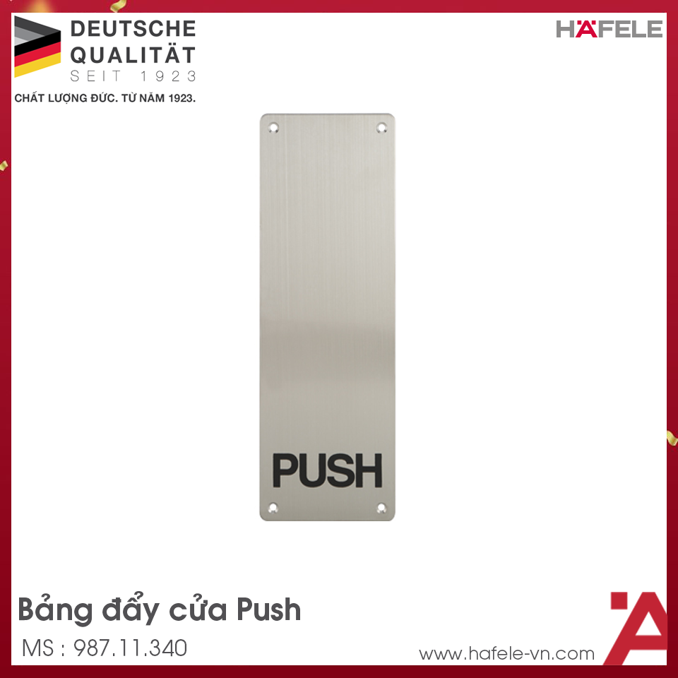 Bảng Đẩy Cửa Push Hafele 987.11.340