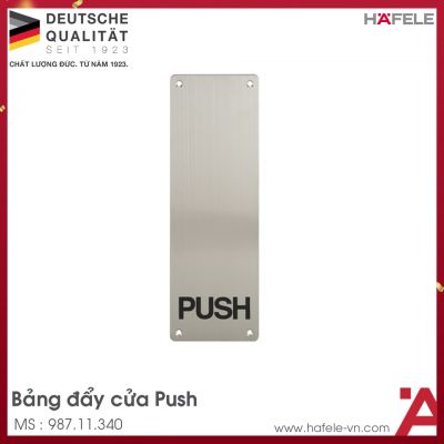 Bảng Đẩy Cửa Push Hafele 987.11.340