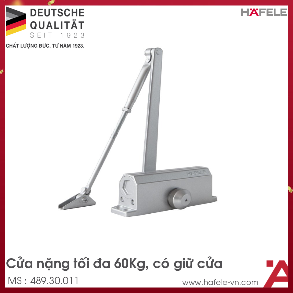 Tay Đẩy Hơi Cùi Chỏ 60Kg EN3 Hafele 489.30.011
