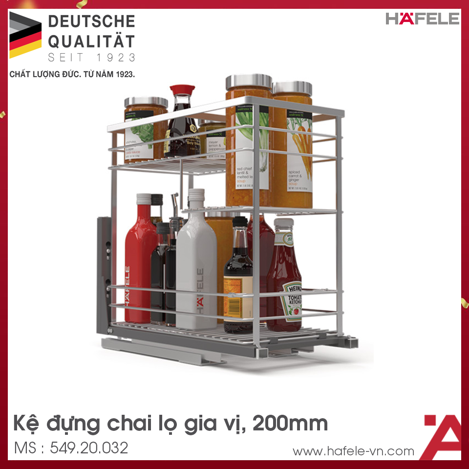 Bộ Rổ Đựng Gia Vị 200mm Hafele 549.20.032