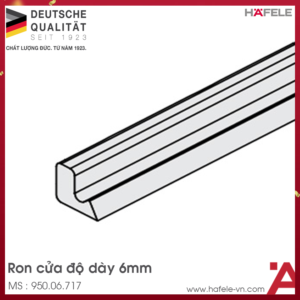 Ron Cửa Độ Dày 6mm Hafele 950.06.717