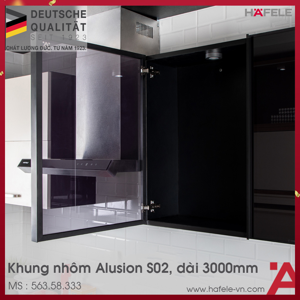 Khung Nhôm Alusion S02 Hafele 563.58.333