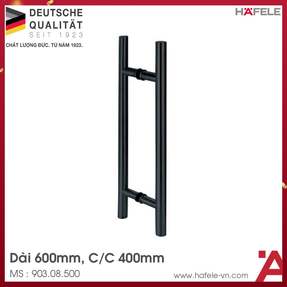 Tay Nắm Kéo Chữ H Dài 600mm Hafele 903.08.500