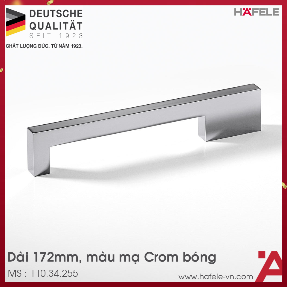 Tay Nắm Tủ 172mm H1380 Hafele 110.34.255