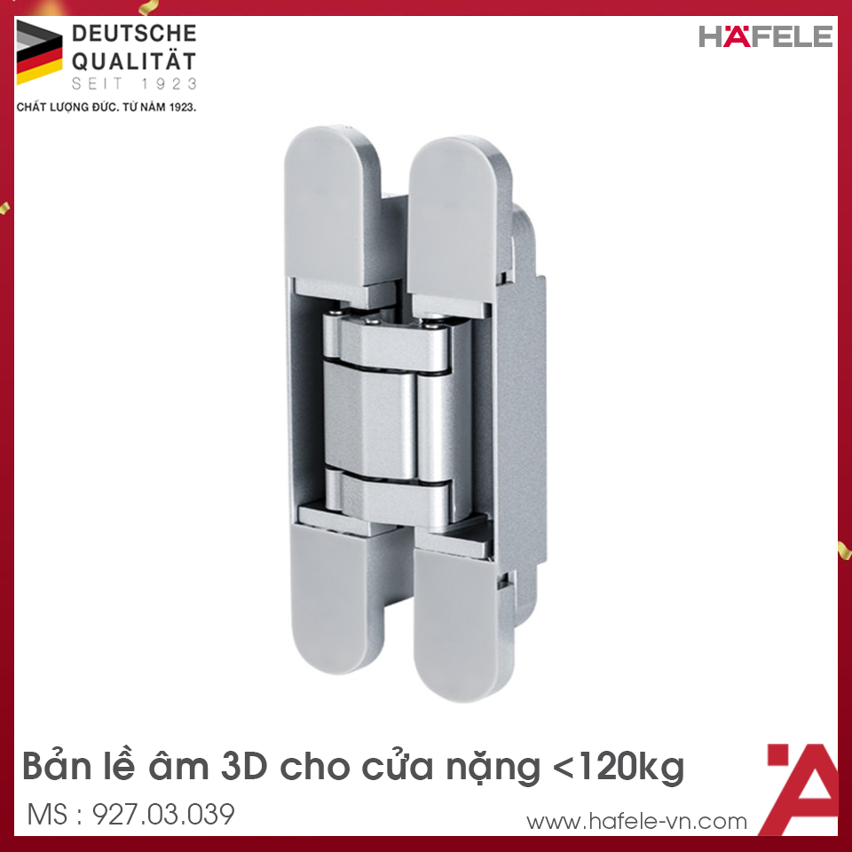 Bản Lề Âm Cửa 120Kg Hafele 927.03.039