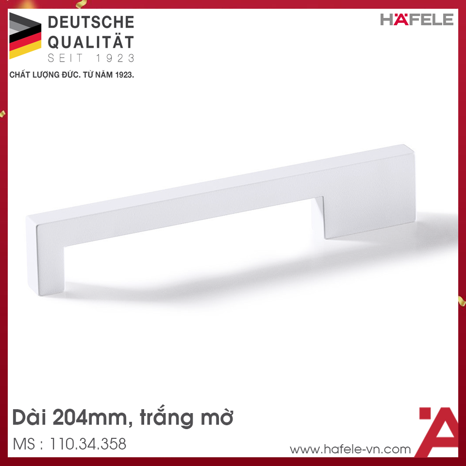 Tay Nắm Tủ 204mm H1380 Hafele 110.34.358
