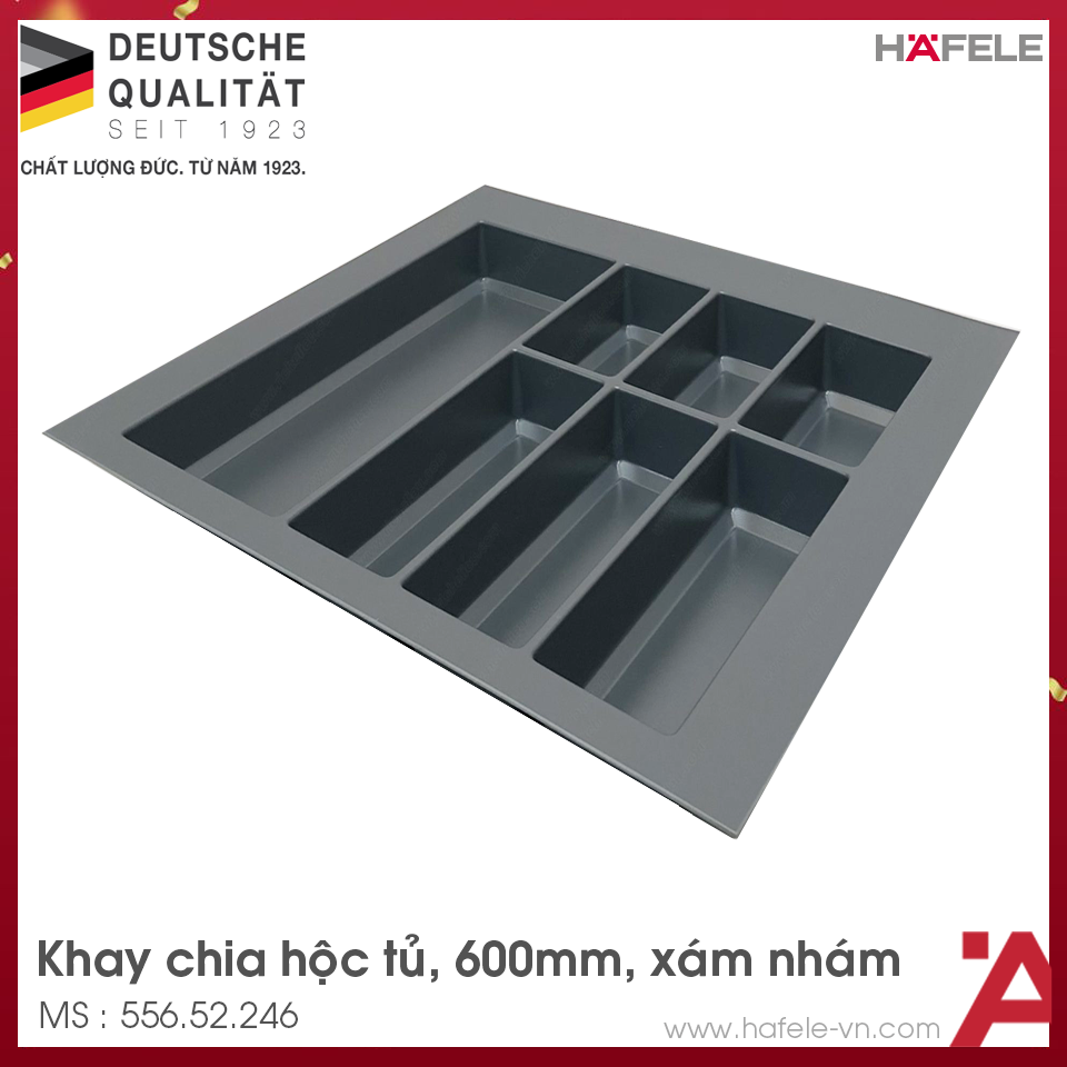 Khay Chia Classico Xám R600mm Hafele 556.52.246