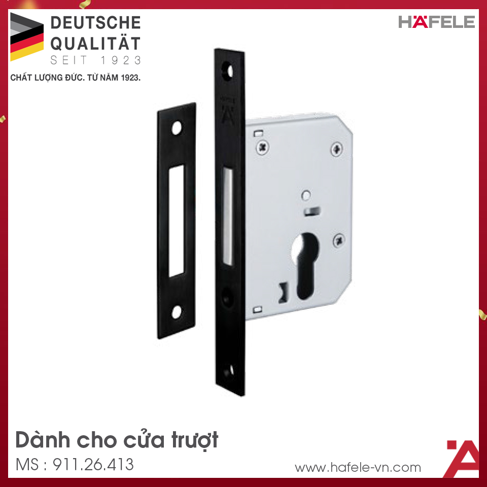 Thân Khóa Cho Cửa Trượt Hafele 911.26.413