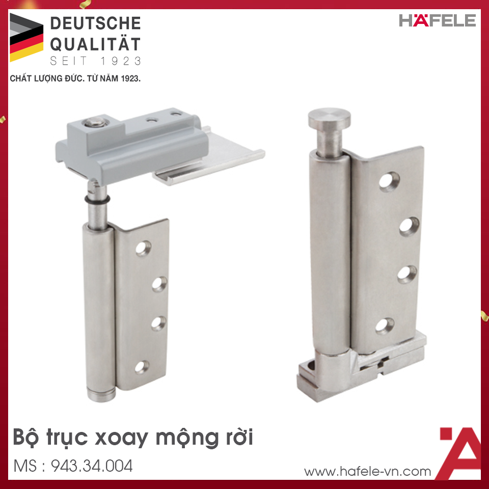 Bộ Trục Xoay Mộng Rời Hafele 943.34.004