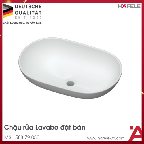 Chậu Lavabo Đặt Bàn Sapporo 585 Hafele 588.79.030