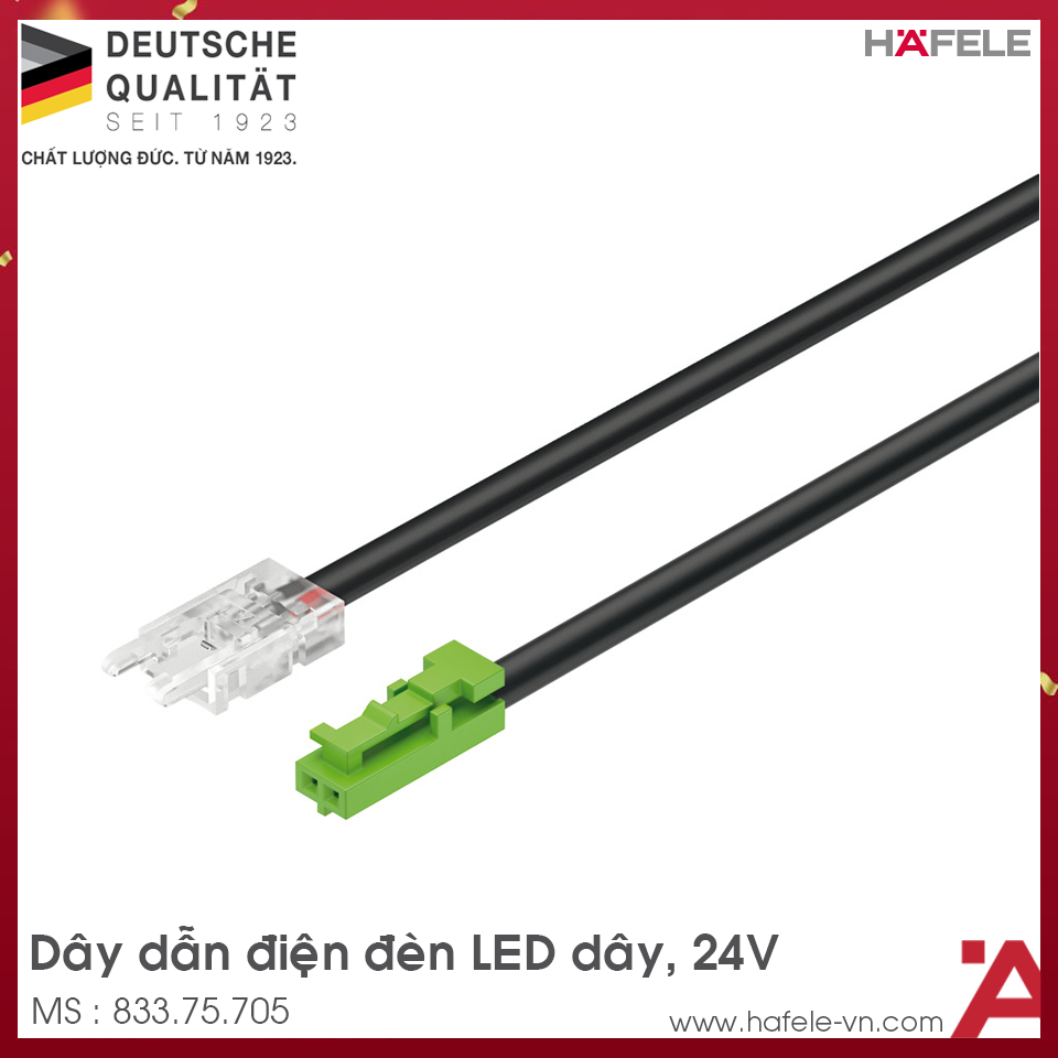 Dây Dẫn Điện Cho Đèn Led Dây 24V Hafele 833.75.705