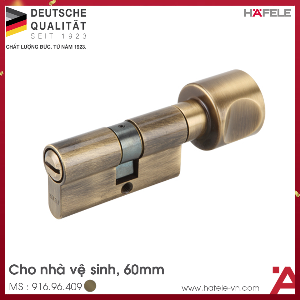 Ruột Khóa Cửa Nhà WC 60mm Hafele 916.96.409