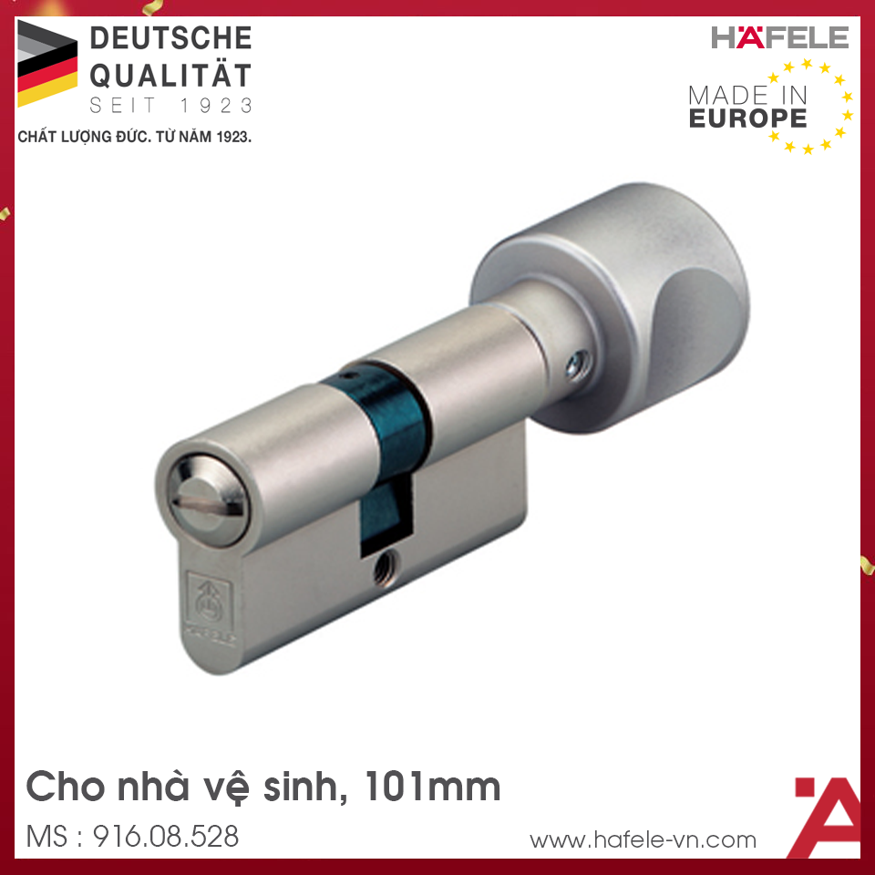 Ruột Khóa Cửa Vệ Sinh 101mm Hafele 916.08.528