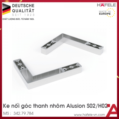 Ke Nối Góc Thanh Nhôm Alusion Hafele 342.79.784