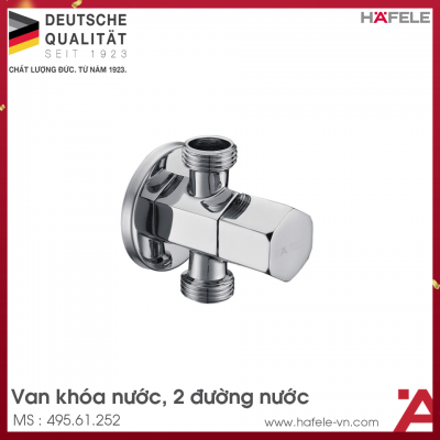 Van Khóa Nước 2 Đường Nước Hafele 495.61.252