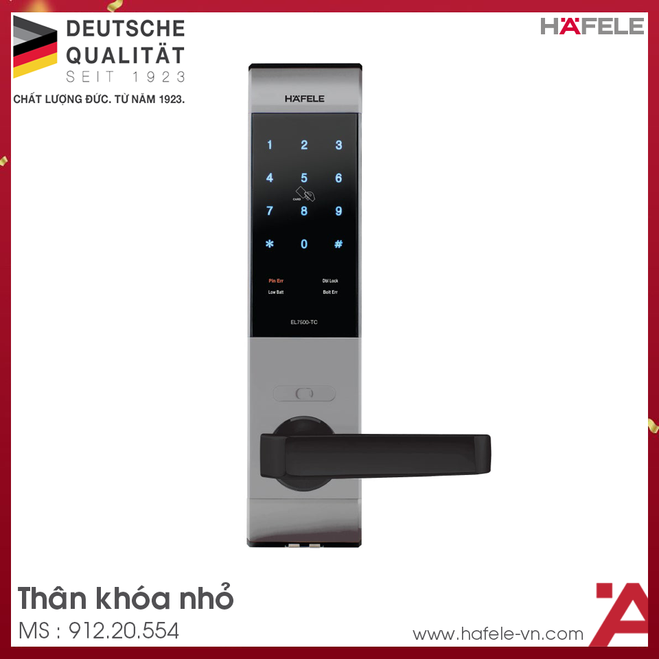 Khóa Điện Tử EL7500-TC Hafele 912.20.554