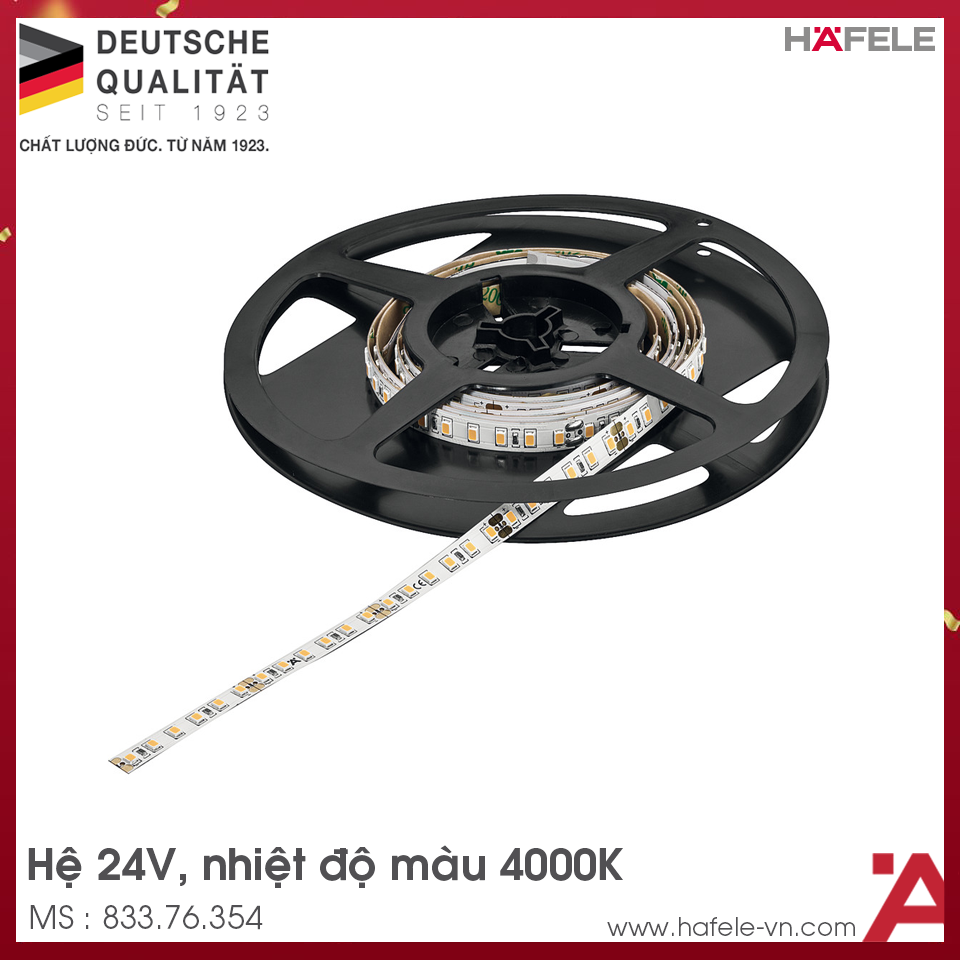 Đèn Led Dây 8mm 24V Đơn Sắc Hafele 833.76.354