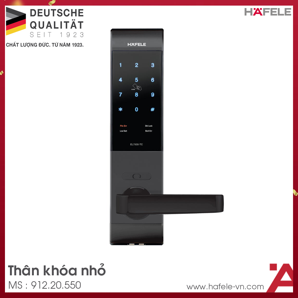 Khóa Điện Tử EL7500-TC Hafele 912.20.550