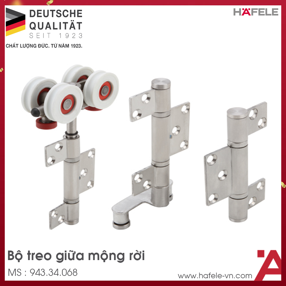Bộ Treo Giữa Mộng Rời Hafele 943.34.068