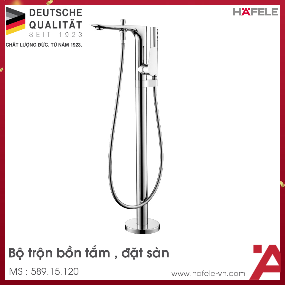 Bộ Trộn Bồn Tắm Đặt Sàn Kobe Hafele 589.15.120